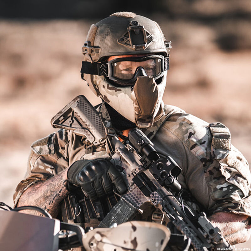 Bollé X1000 Black Clear Anti-Scratch Anti-Fog Ballistic Goggles 40132 - Shooting Accessories