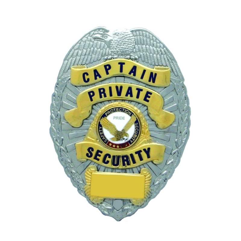 Private Security Captain Badge - Badges & Accessories