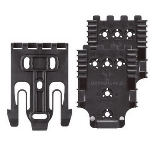 Safariland Quick Locking System Kit 3 - 1 x QLS 19 Locking Fork and 2 x QLS 22 Receiver Plate - QUICK-KIT3 - Tactical & Duty Gear