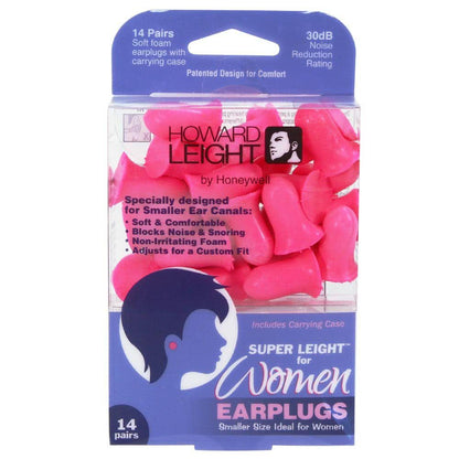 Howard Leight Honeywell Super Leight For Women Pre-Shaped Foam Earplugs R-01757 - Shooting Accessories