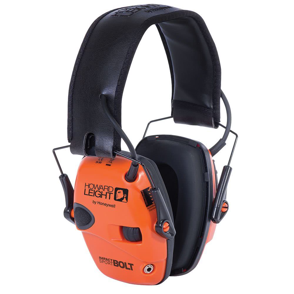 Howard Leight Impact Sport Bolt Electronic Earmuff - Gray - Shooting Accessories