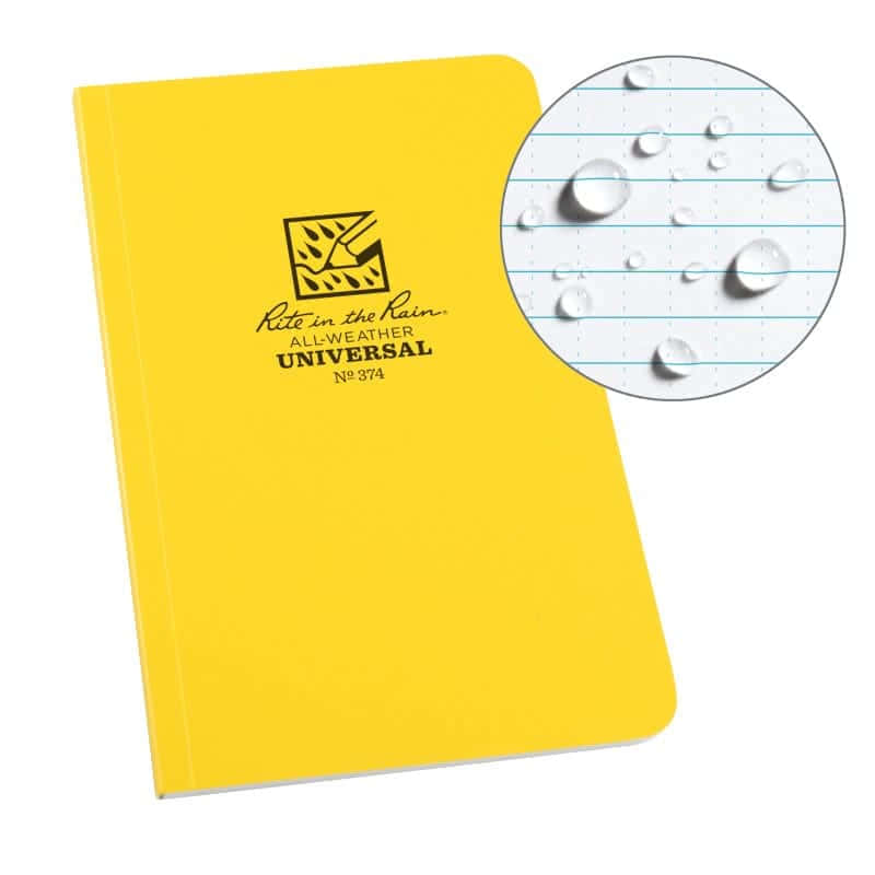Rite in the Rain Soft Cover Side Bound Book - Yellow