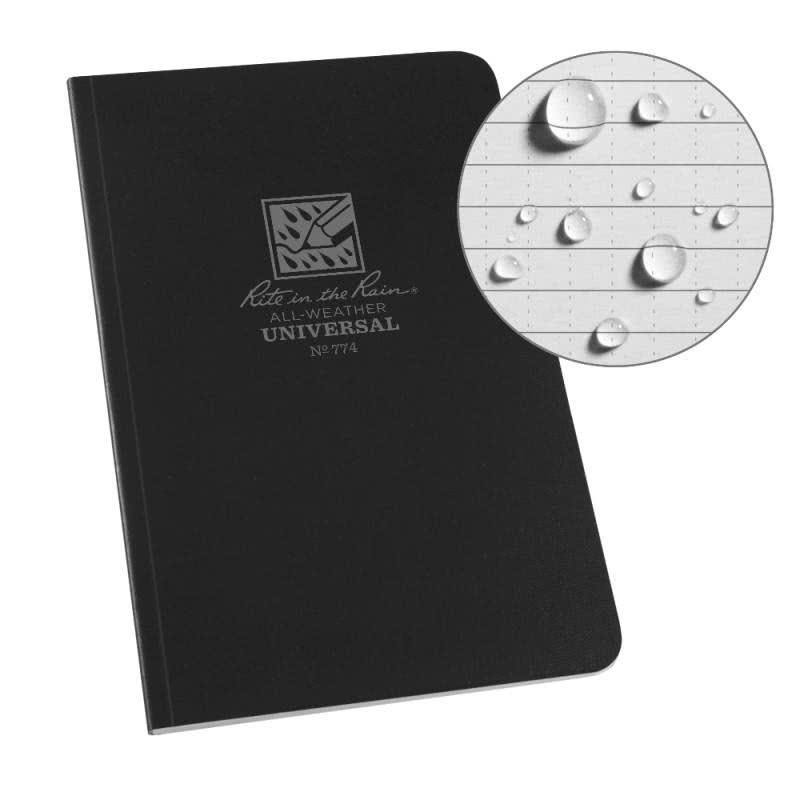 Rite in the Rain Soft Cover Side Bound Book - Black
