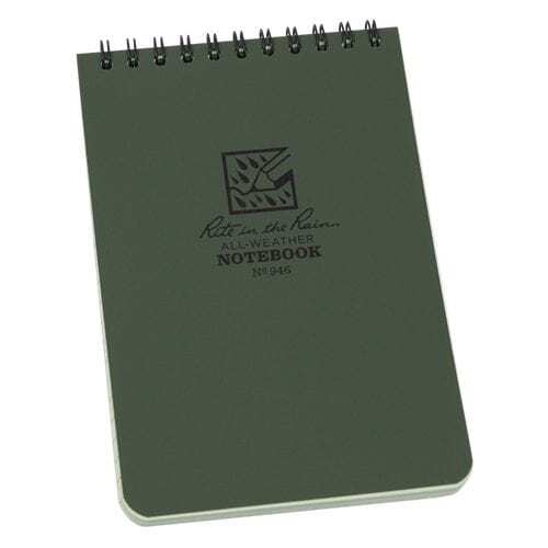 Rite in the Rain RiteRain 4x6 BK Notebook - Green, 4