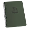 Rite in the Rain 4.625" x 7" Side-Spiral Notebook with All-Weather Paper - Green