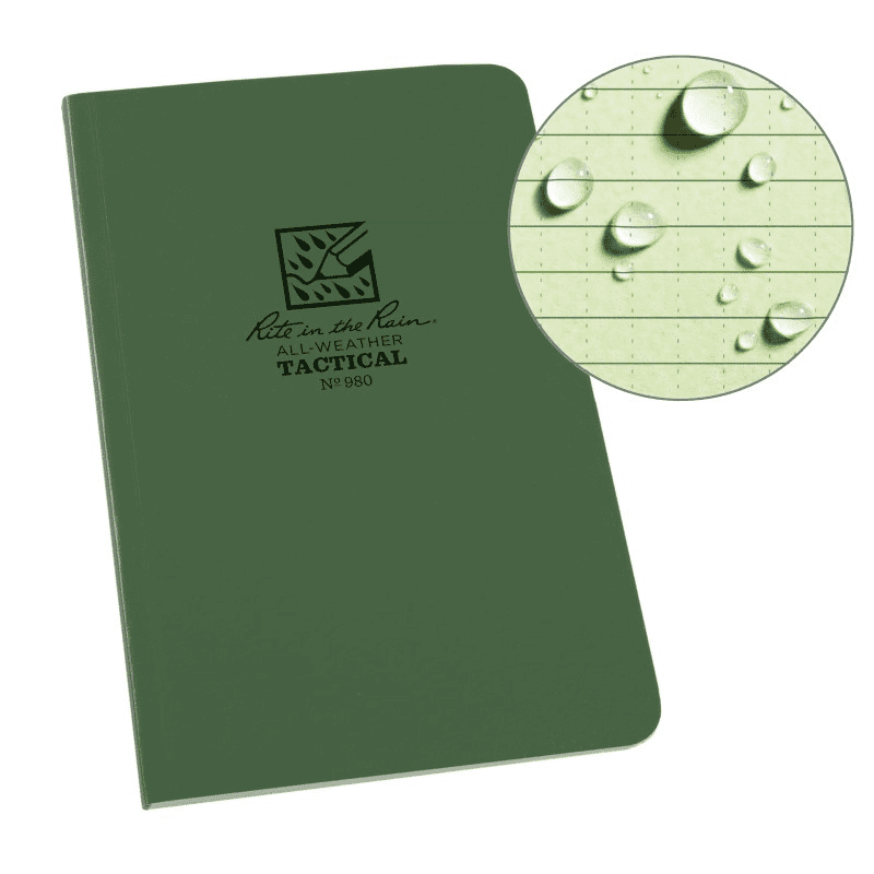 Rite in the Rain Field Book - Green 980 - Notepads, Clipboards, &amp; Pens