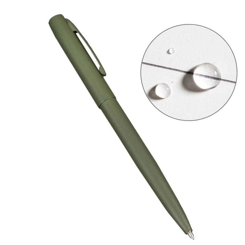 Rite in the Rain All-Weather Metal Pen with pressurized Ink - Green, Black