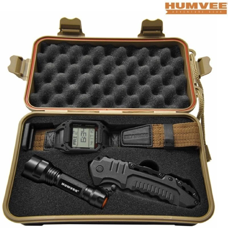 Humvee® Recon Mission Watch, Knife, LED Flashlight Combo Set - Watches