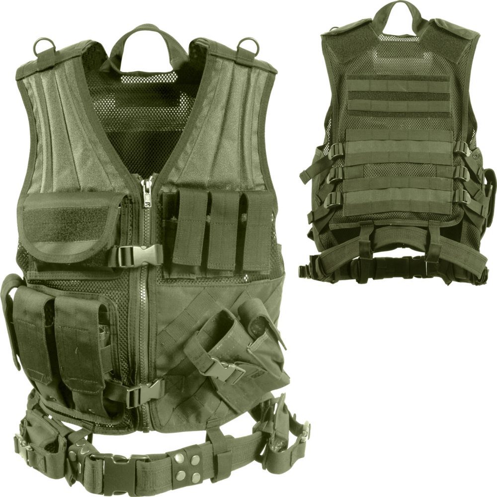 Rothco Cross-Draw MOLLE Olive Drab Tactical Vest 4591 - Tactical Vests