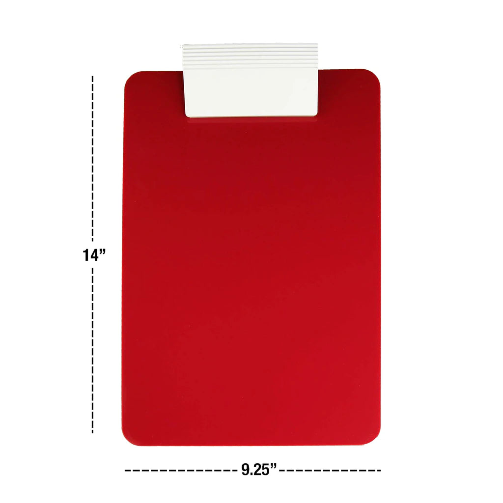 Saunders Antimicrobial Plastic Clipboard - Letter/A4 Size - Notepads, Clipboards, & Pens