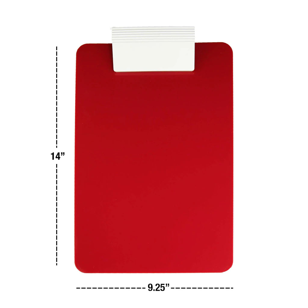 Saunders Antimicrobial Plastic Clipboard - Letter/A4 Size - Notepads, Clipboards, &amp; Pens