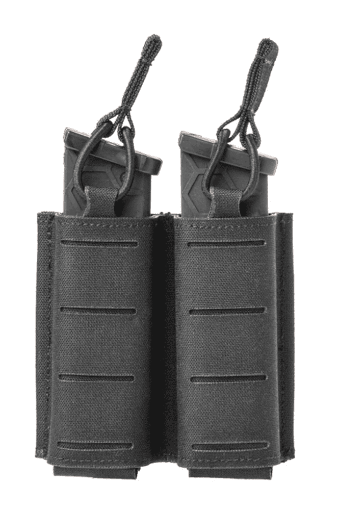 Sentry Pistol Double Mag Pouch Side by Side - .45 ACP/10mm, Black