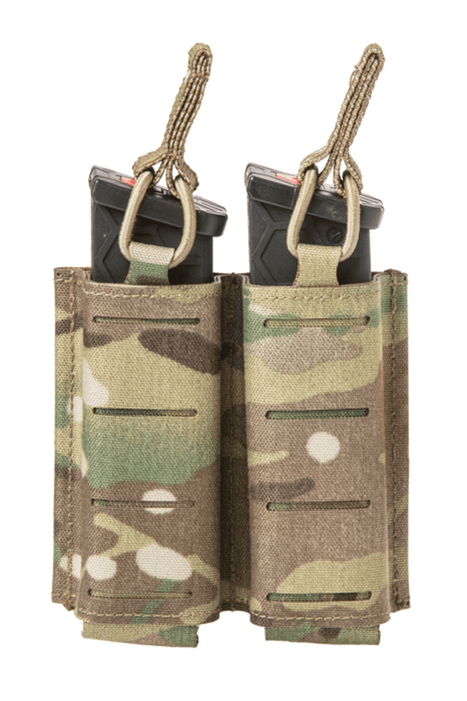 Sentry Pistol Double Mag Pouch Side by Side - .45 ACP/10mm, Multicam