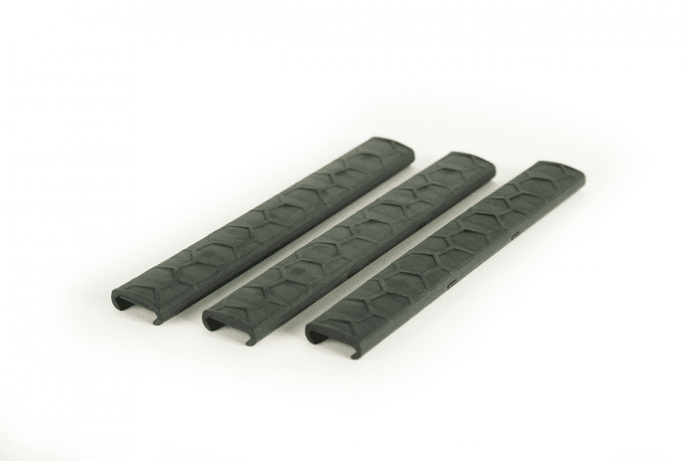 Sentry Slim Line Picatinny LowPro Rail Cover (3 Pack) – Black -