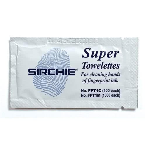 Sirchie Super Cleaner Towelettes FPT1C - Tactical & Duty Gear