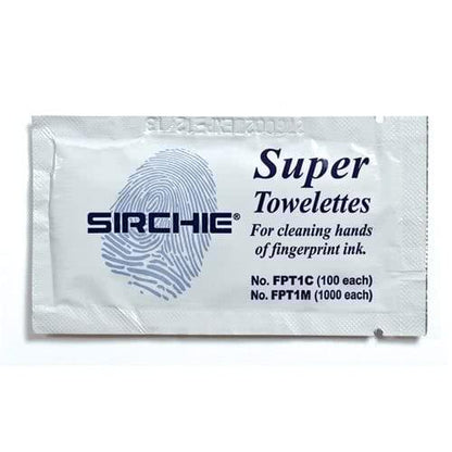 Sirchie Super Cleaner Towelettes FPT1C - Tactical &amp; Duty Gear