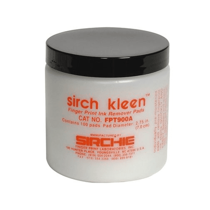 SIRCH KLEEN Fingerprint Ink Remover Pads FPT900A - Tactical &amp; Duty Gear