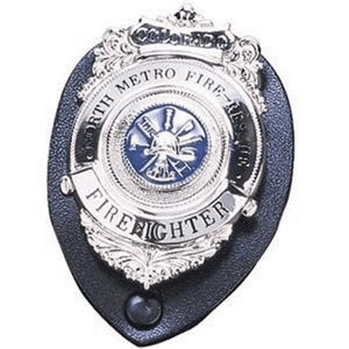 Strong Leather Company Clip-On Badge Holder Shield 71320-0002 - Badges & Accessories