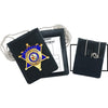 Strong Leather Company Recessed Velcro Badge And ID Holder With Chain 71600-0402 - Badges &amp; Accessories