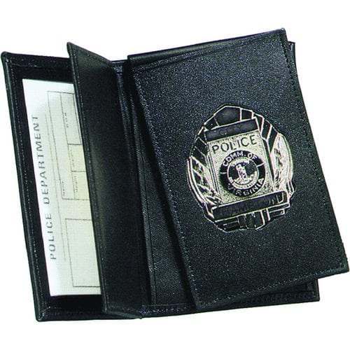 Strong Leather Company SIDe Open Double ID Flip-out Recessed Badge Case - Dress 87950-0932 - Badges & Accessories