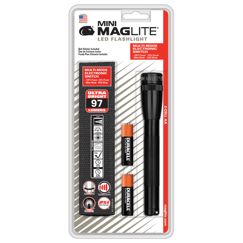 Maglite 2-Cell AA LED Mini Mag with Holster - Tactical & Duty Gear