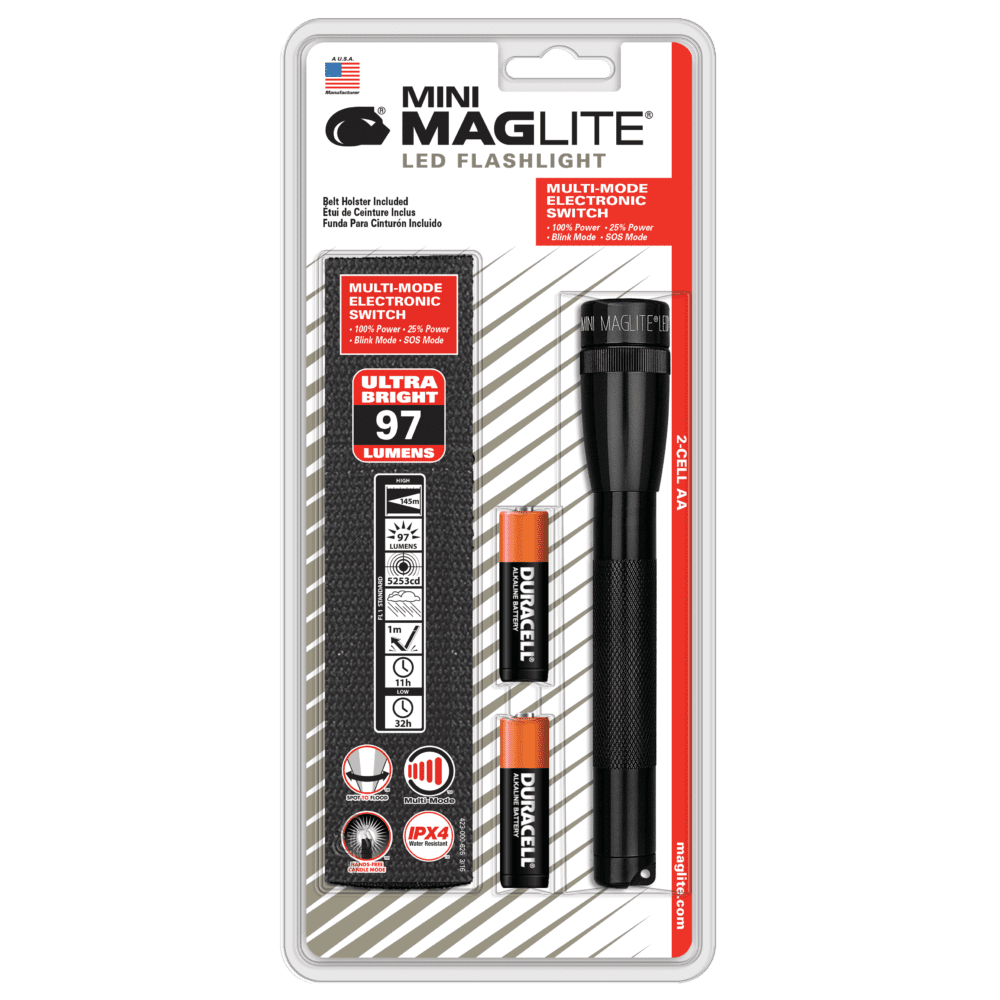 Maglite 2-Cell AA LED Mini Mag with Holster - Tactical &amp; Duty Gear
