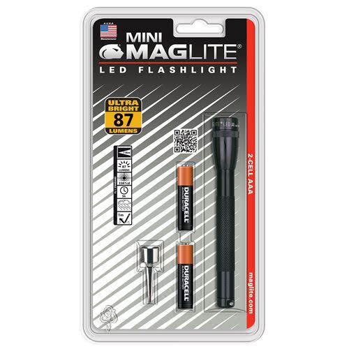 Maglite P32 Mini Maglite 2 AAA-Cell LED Flashlight - Black, Blister