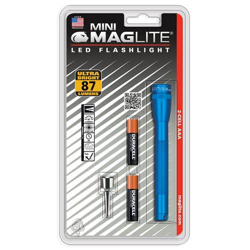 Maglite P32 Mini Maglite 2 AAA-Cell LED Flashlight - Blue, Blister