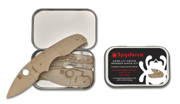 Spyderco WOODEN KIT LIL' NATIVE - Newest Products