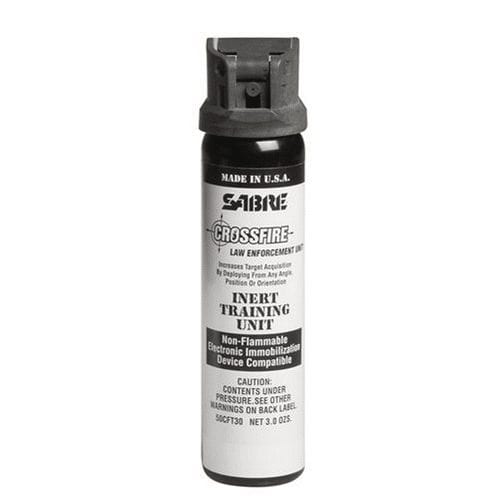Sabre Crossfire Active and Inert Pepper Spray (Inert, 0.33% MC, 0.67%, 1.33% MC.) - Tactical &amp; Duty Gear