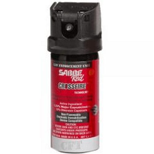 Sabre Crossfire Active and Inert Pepper Spray (Inert, 0.33% MC, 0.67%, 1.33% MC.) - Tactical &amp; Duty Gear