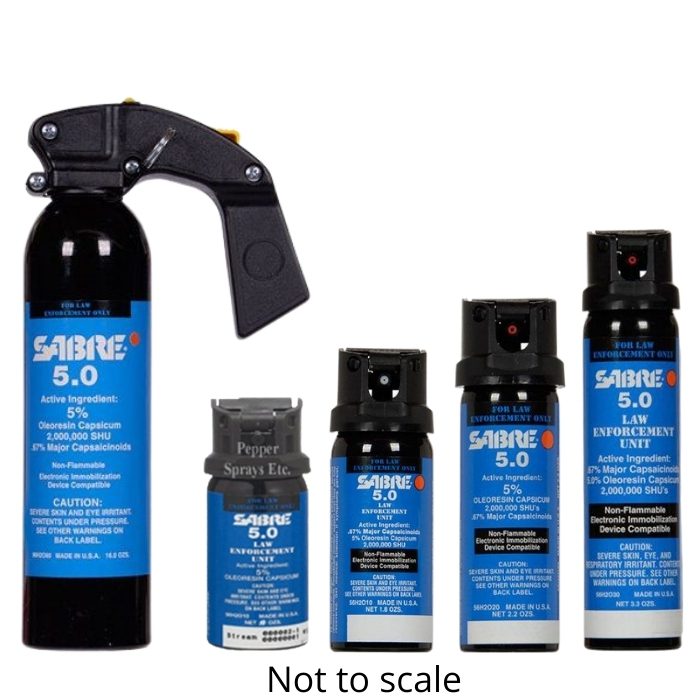 Sabre 5.0 H2O Pepper Spray with UV Dye - Tactical & Duty Gear