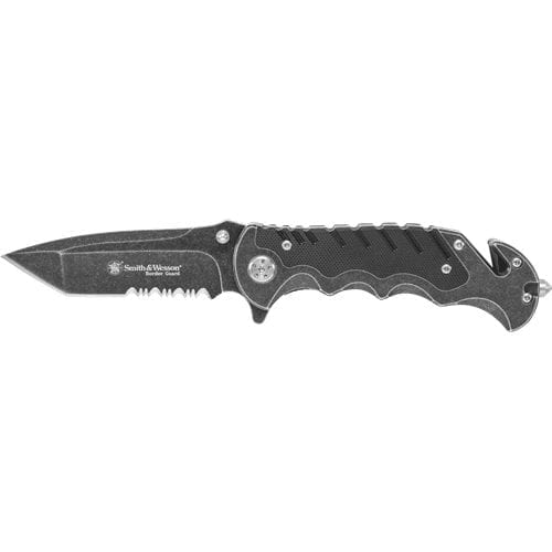 Smith & Wesson Border Guard Liner Lock Folding Knife - Knives