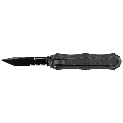 Smith &amp; Wesson OTF Assist Finger Actuator - Serrated - Knives