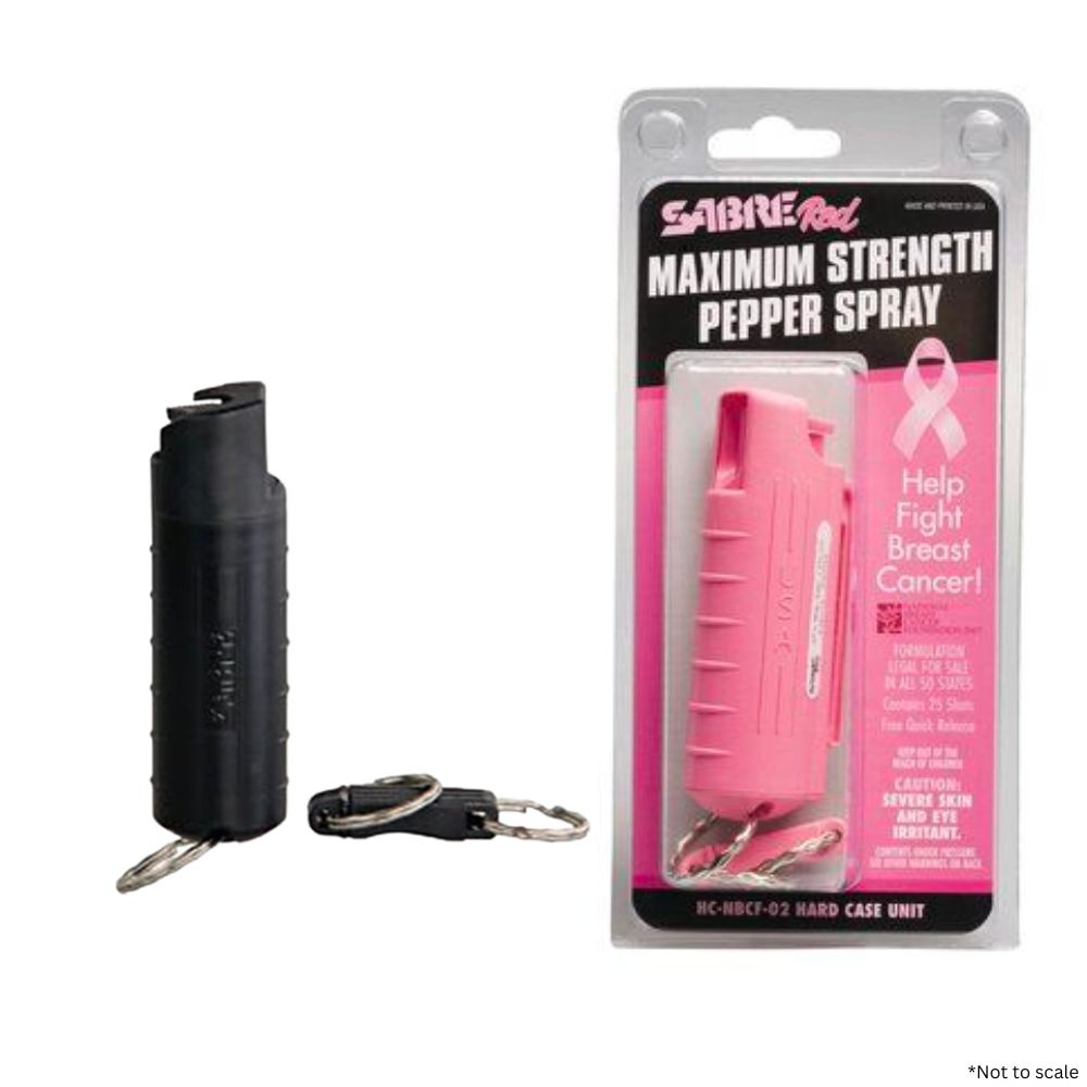 Sabre 3-In-1 Key Case Pepper Spray with Quick Release Key Ring HC-14-SC - Tactical & Duty Gear