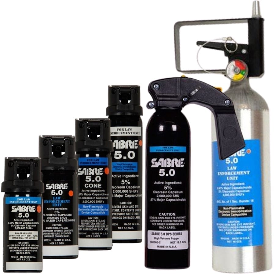 Sabre 5.0 Pepper Spray 0.67% MC, 5% OC, 10% OC  - Tactical & Duty Gear