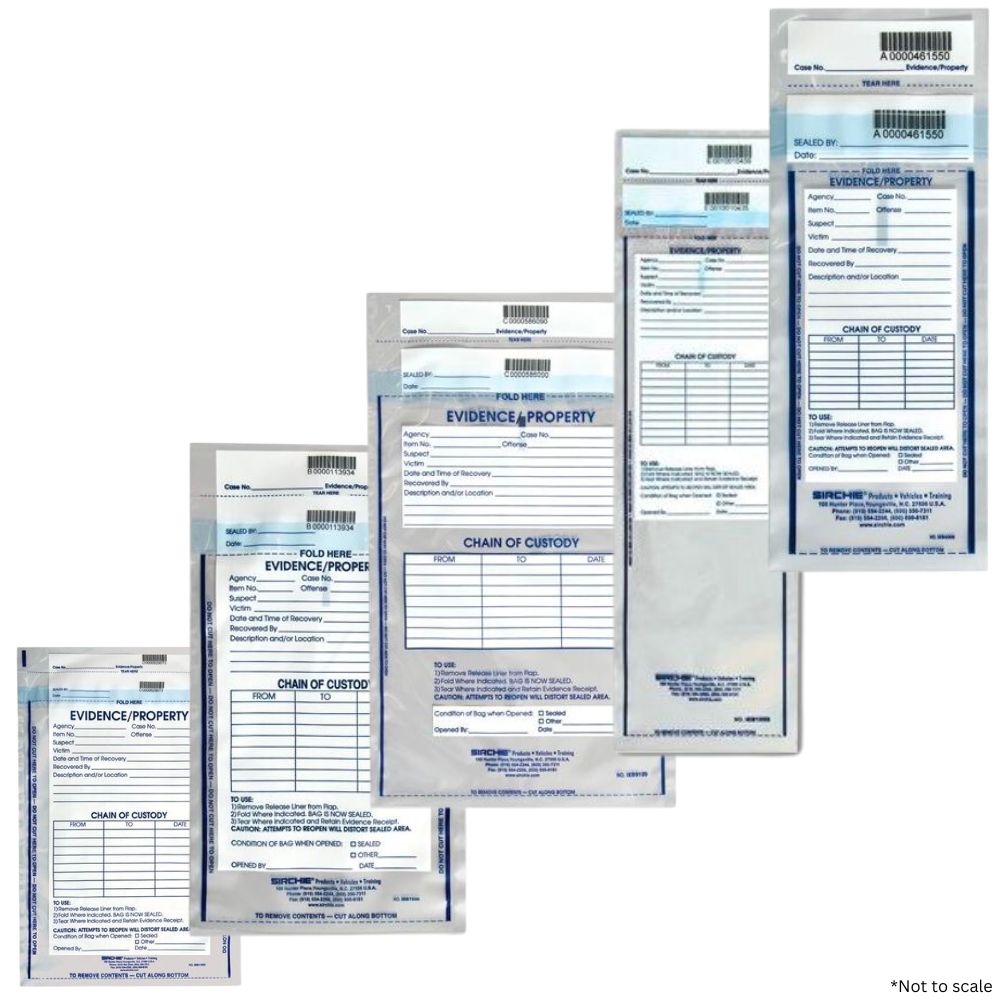 Sirchie Integrity Evidence Bag - 100 Pack - Tactical &amp; Duty Gear