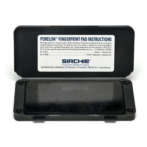 Sirchie Porelon Fingerprint Pad FPT265 police standard fingerprinting tool