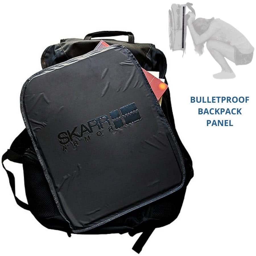 Skarr Armor Ultra-Lite Kevlar NIJ IIIA Backpack Bulletproof Panel SBBP-03 - Newest Products