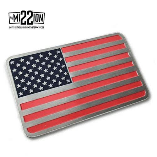 Thin Blue Line American Flag Vehicle Emblem