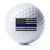 Thin Blue Line American Flag Golf Balls 3 Pack