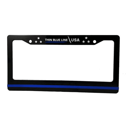 Thin Blue Line License Plate Frame