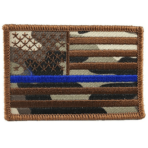 Thin Blue Line Public Safety Flag Patches Thin Blue/Red/Silver/Gold Line
