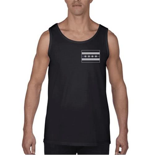Thin Blue Line Tank - Chicago Thin Blue Line Flag