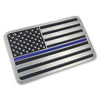 Thin Blue Line American Flag Vehicle Emblem - Flags