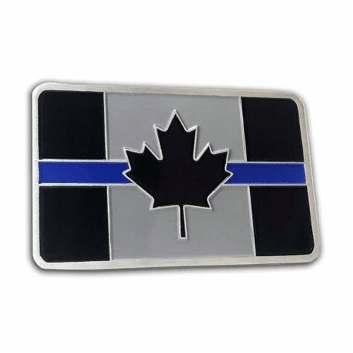 Thin Blue Line American Flag Vehicle Emblem - Flags