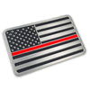 Thin Blue Line American Flag Vehicle Emblem - Flags