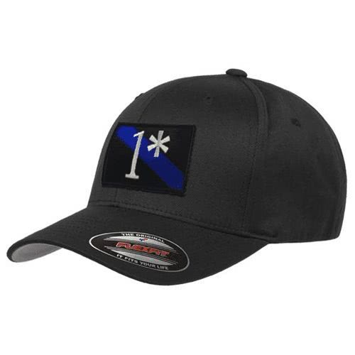 Thin Blue Line FlexFit Dual American Flag Ball Cap