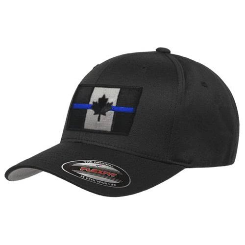 Thin Blue Line FlexFit Dual American Flag Ball Cap