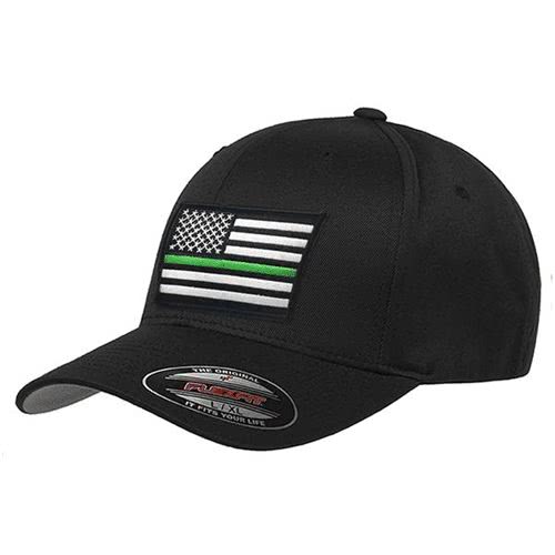 Thin Blue Line FlexFit Dual American Flag Ball Cap